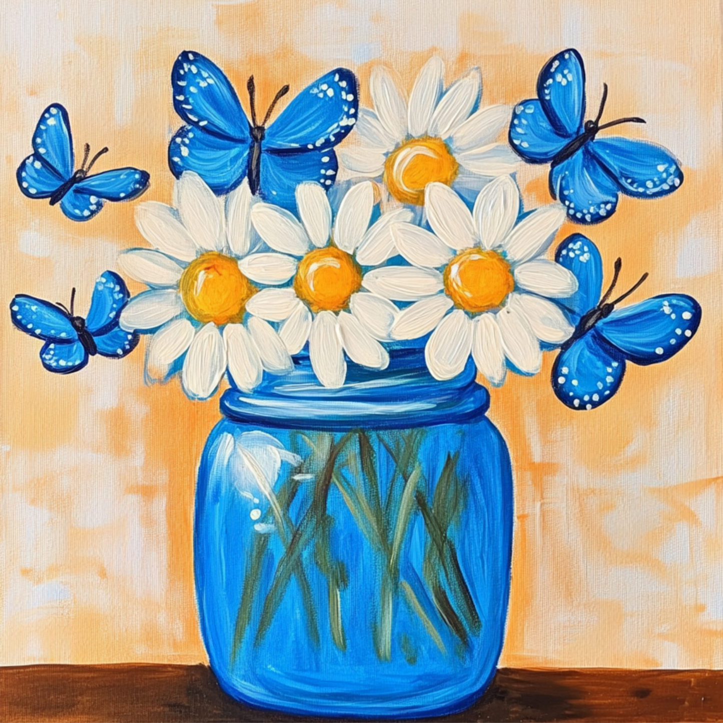 Blue Bottle Dasies Saturday 4th October 6pm-8pm