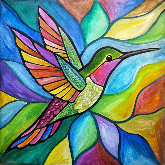 ' Stained Glass Hummingbird' Saturday  27th September 5.30pm-7.30pm